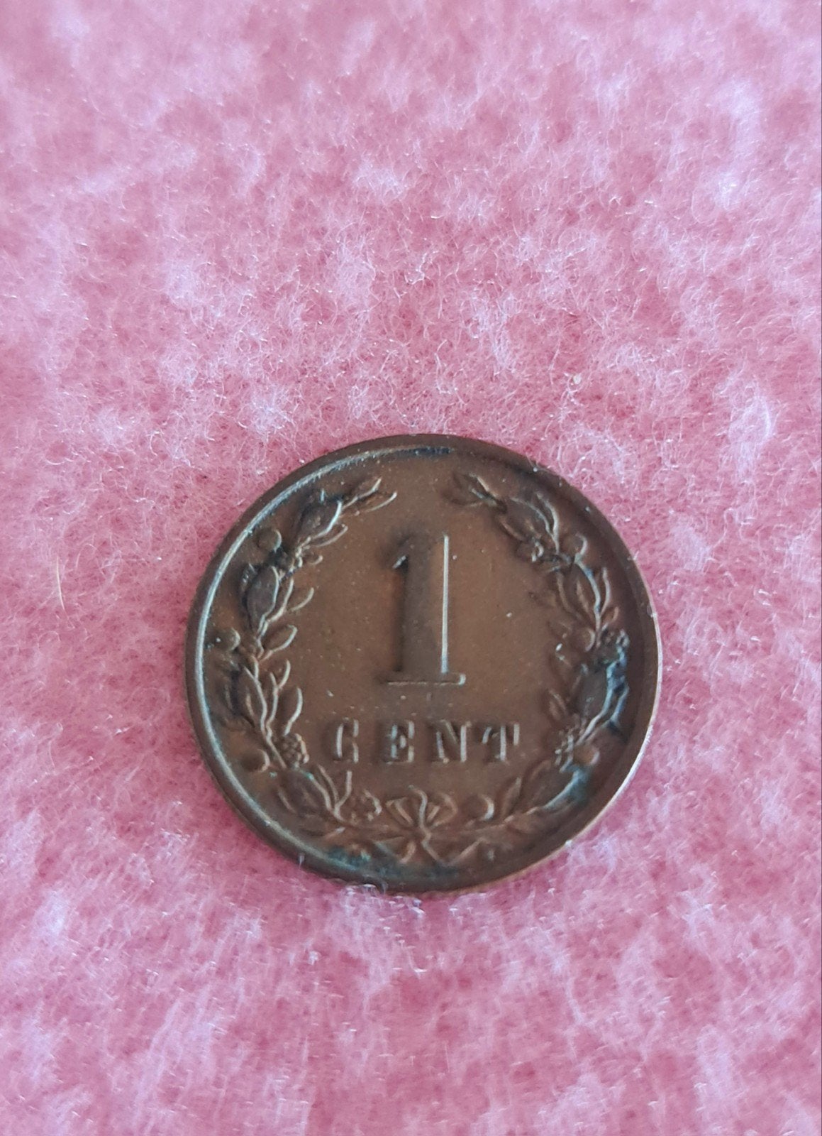 Bronzen 1 cent munt uit 1900, Postzegels en Munten, Munten | Nederland, Ophalen of Verzenden, Koningin Wilhelmina, 1 cent, Losse munt
