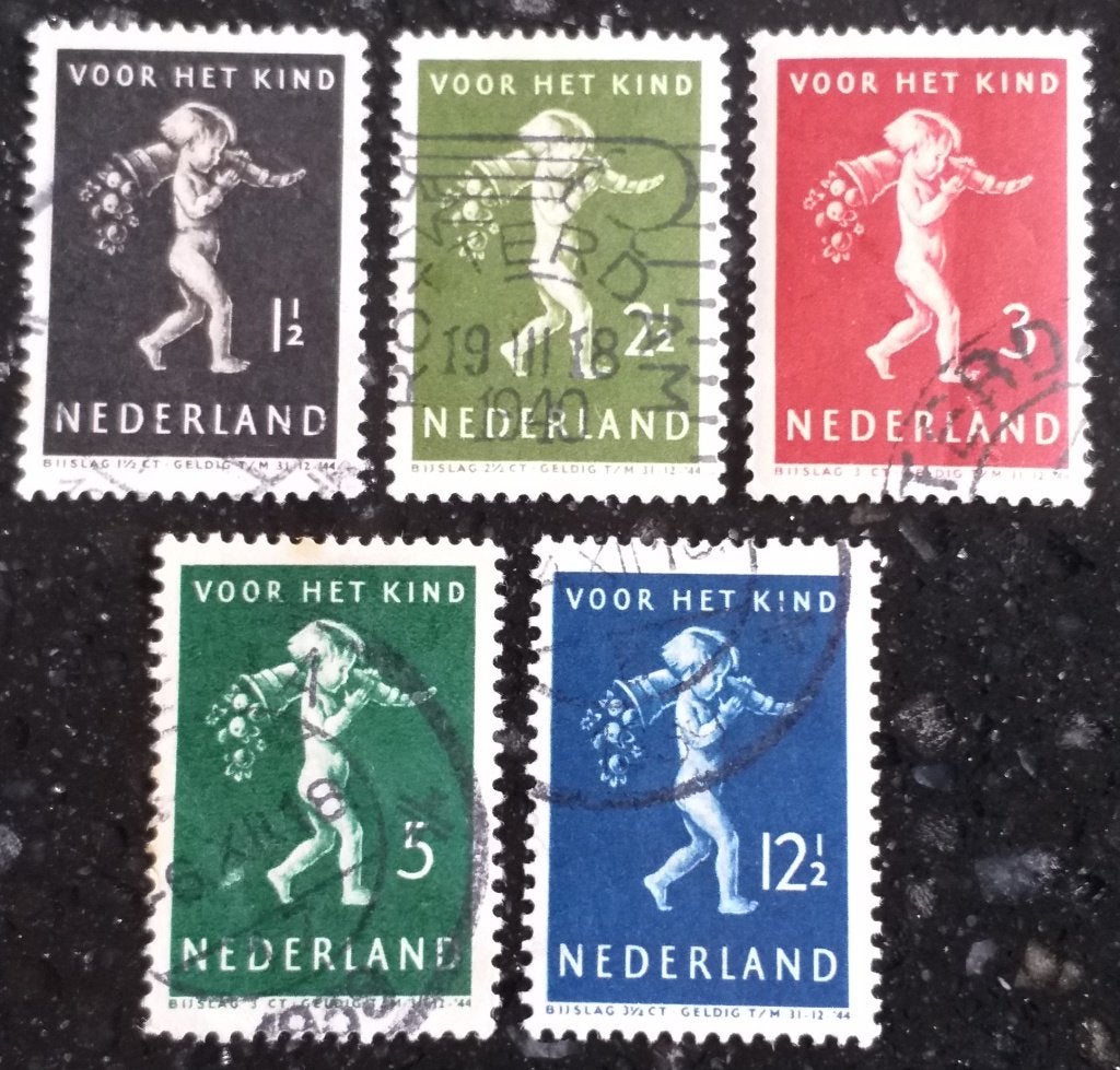 POSTZEGELS NEDERLAND 1939 KINDERZEGELS GESTEMPELD, Postzegels en Munten, Postzegels | Nederland, Ophalen of Verzenden, T/m 1940