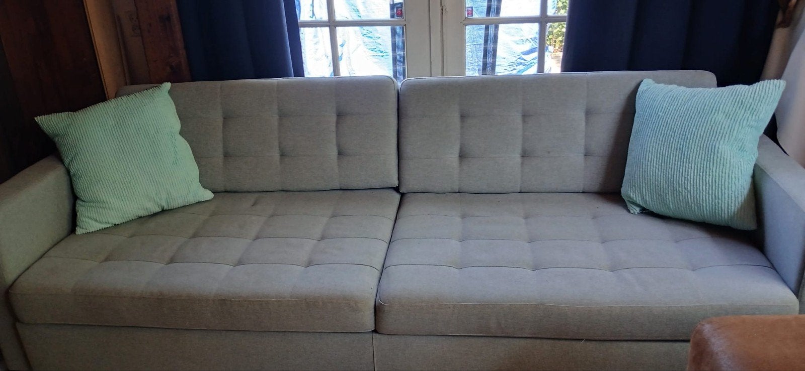 Comfortabele IKEA slaapbank, klaar voor 2e ronde, Ophalen, Zo goed als nieuw, Tweepersoons, 140 cm