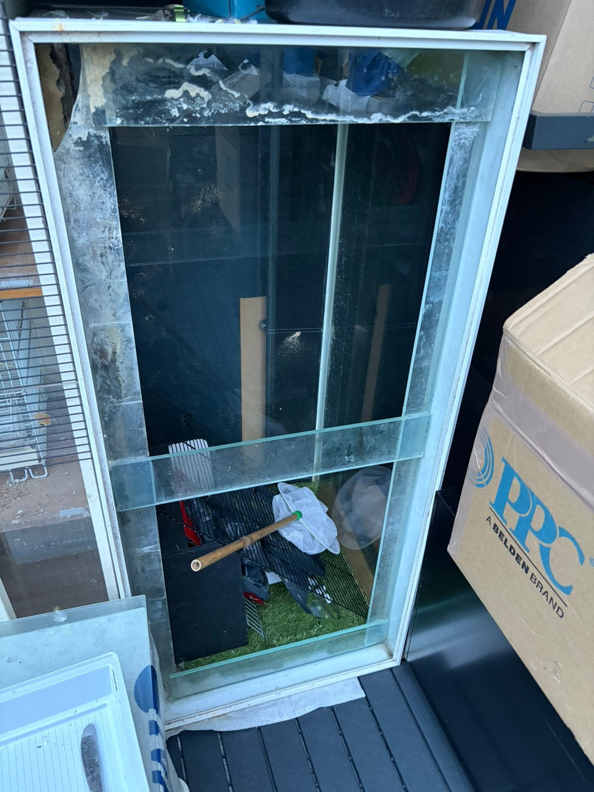 Aquarium circa 200L, Ophalen, Gebruikt, Leeg aquarium