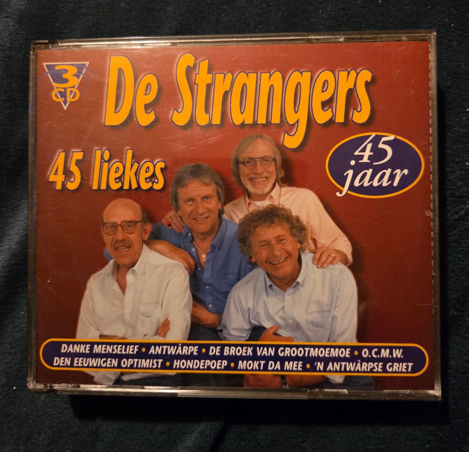 De Strangers: 45 Liekes - 3-CD Box (45 jaar), Ophalen of Verzenden, Levenslied of Smartlap, Boxset