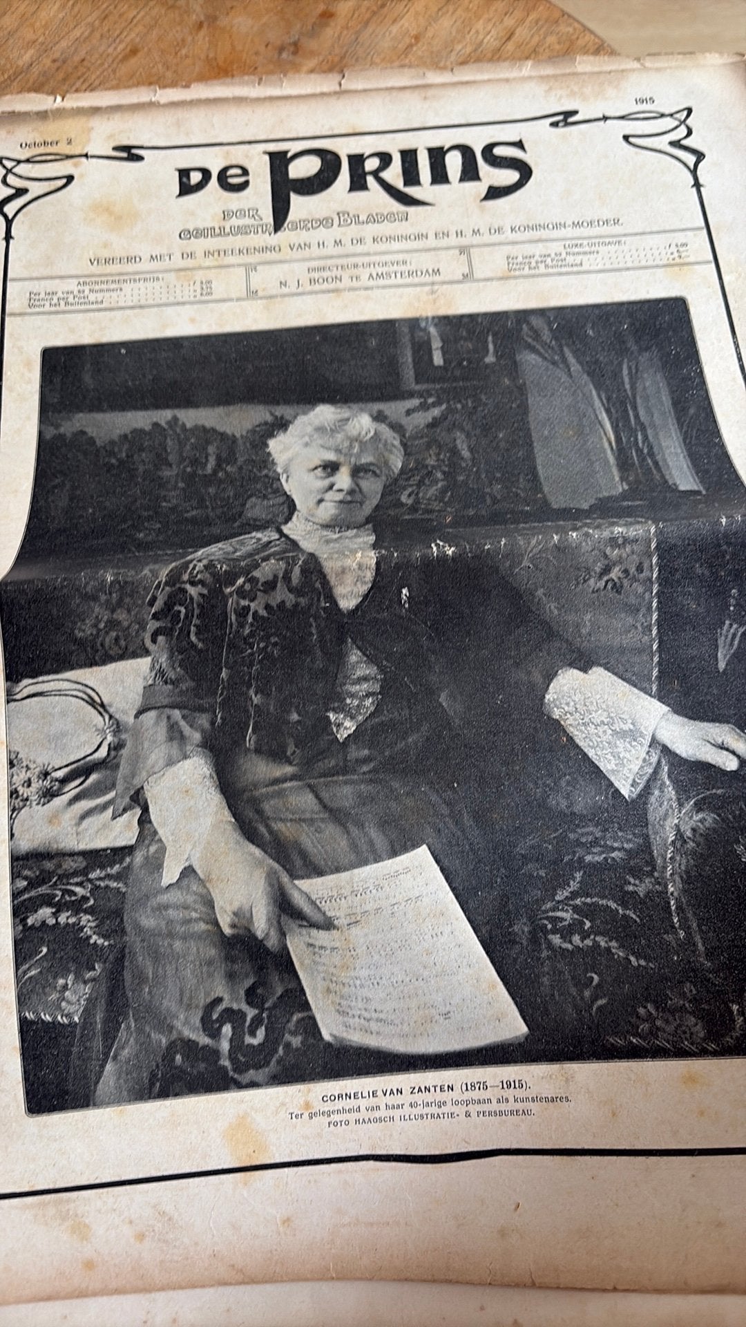 1915 artikeltje fiets en zigeuners, Verzenden, Voor 1920, Tijdschrift