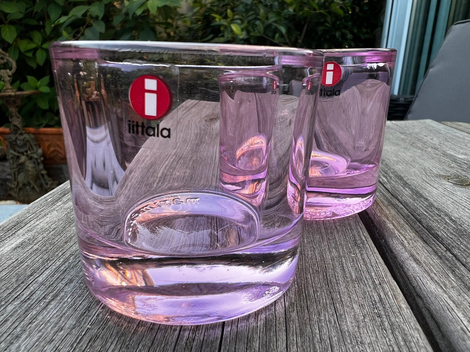 Iittala Kivi Marimekko Kandelaar Pale Pink Roze H. Orvola, Waxinelichthouder, Ophalen of Verzenden, Iittala, Glas