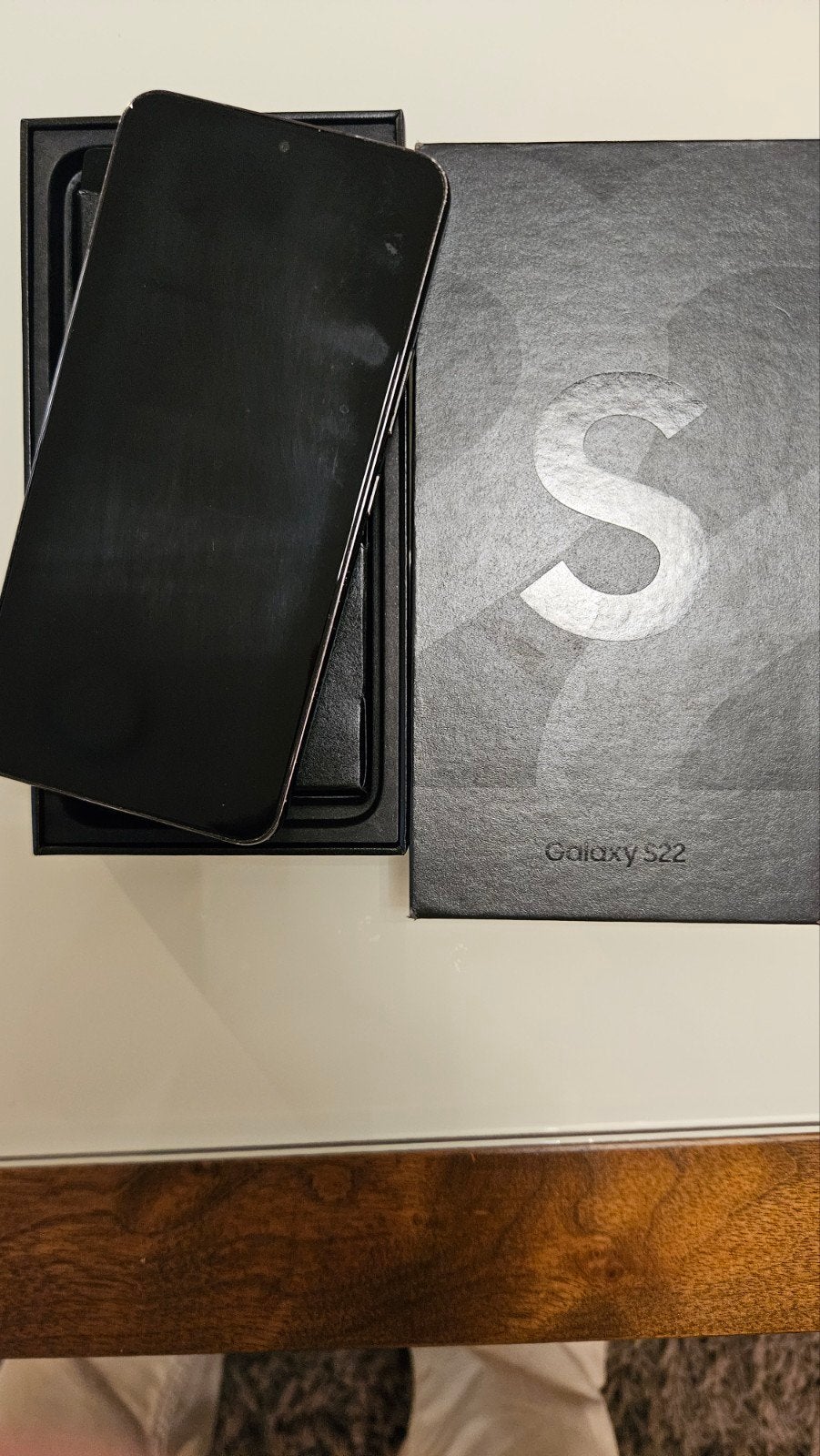 Samsung Galaxy S22.  256GB, Ophalen, Zwart, Touchscreen, Zo goed als nieuw