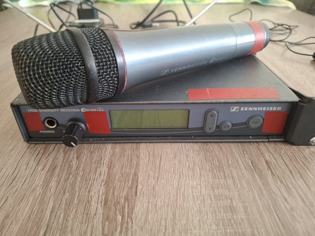 Zendermicrofoon Sennheiser EW500 G2 +Zang-Mic+ExtraZenderGit, Muziek en Instrumenten, Microfoons, Ophalen, Gebruikt, Zangmicrofoon