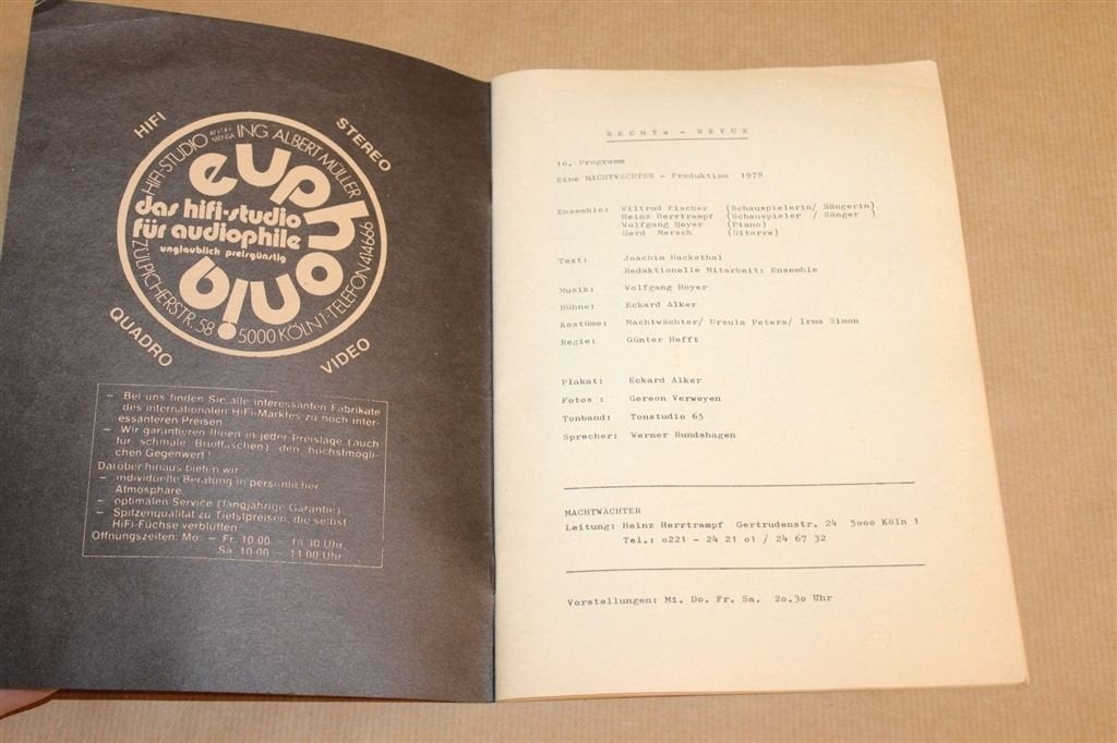 Rechts-Revue — Duits Politiek Cabaret 1978, Ophalen of Verzenden, Gelezen, Toneel