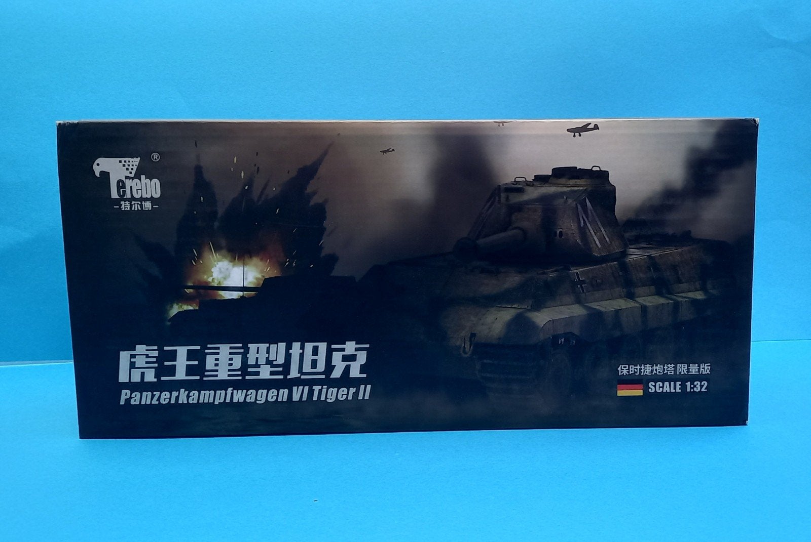 forces of valor  1:32 german king  Tiger met Porsche turret, Overige merken, Tank, 1:32 tot 1:50, Ophalen of Verzenden