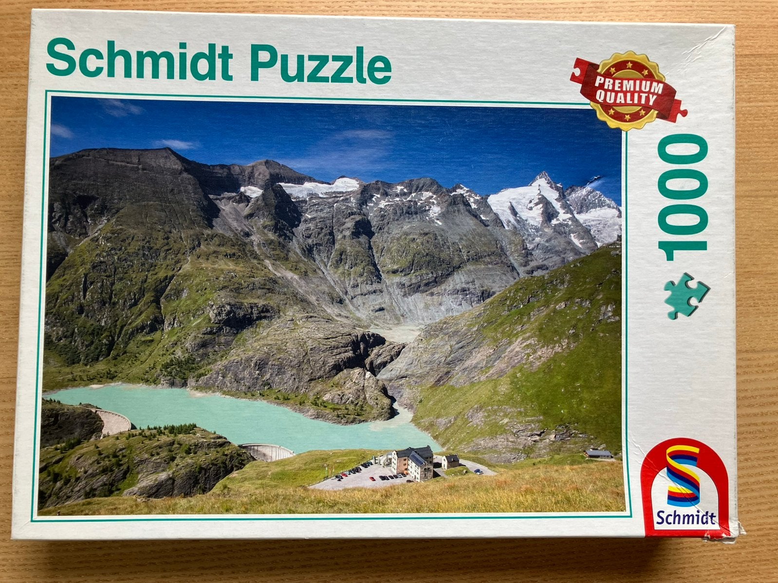 Schmidt puzzel 1000 stukjes bergen, Ophalen of Verzenden, 500 t/m 1500 stukjes, Gebruikt