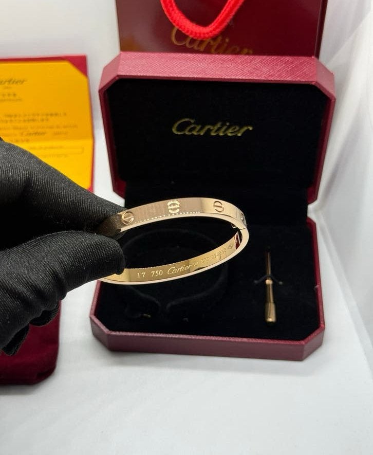 CARTIER LOVE - ARMBAND, ROSÉ, Sieraden, Tassen en Uiterlijk, Ophalen of Verzenden, Zo goed als nieuw, Goud