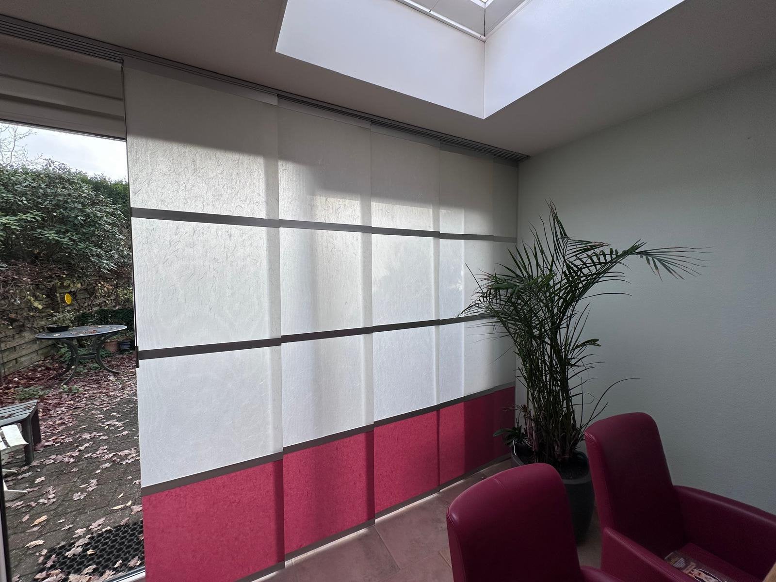 Echte Japanse Washi lamellen van washipaper met rails, Huis en Inrichting, Ophalen, Overige materialen, Gebruikt, Overige merken