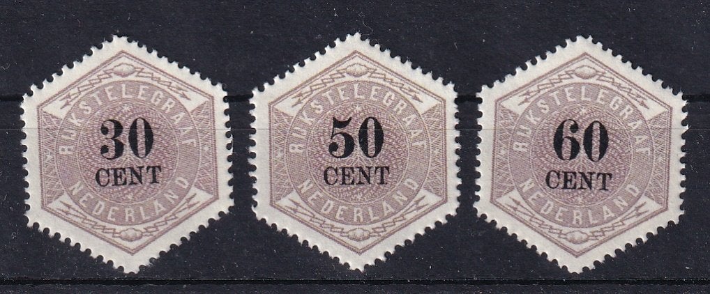 D42) 1877 NL Telegram TG 8,9 en 10 €5900 MNH geen gar, Verzenden, T/m 1940, Postfris