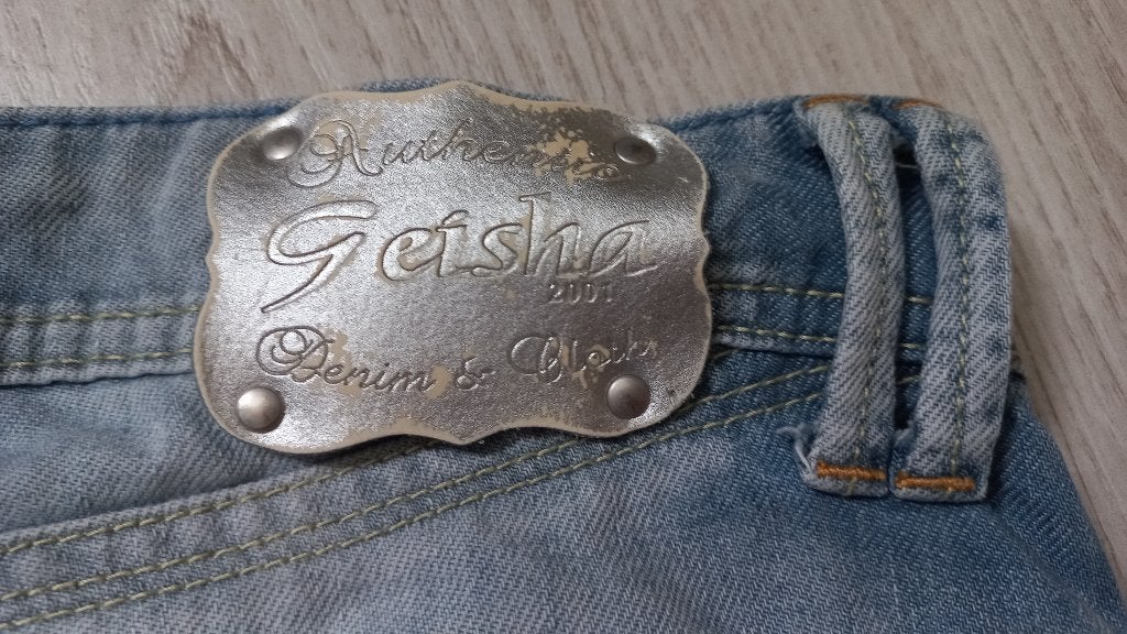 Coole dames short Geisha maat L, Geisha, Blauw, Ophalen of Verzenden, Zo goed als nieuw