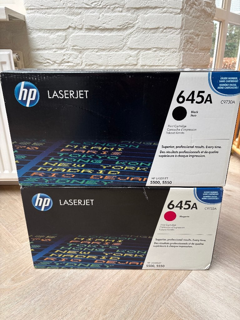 2 nieuwe toners HP C9730A C9733A (HP 645A) HP 5500/5550, Ophalen of Verzenden, Nieuw, Toner, HP (ORIGINEEL)