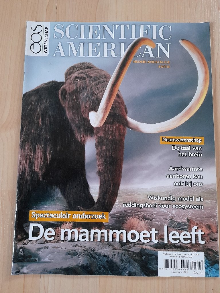 TIJDSCHRIFT SCIENTIFIC AMERICAN Nederlandse editie, Ophalen of Verzenden, Zo goed als nieuw, Overige typen