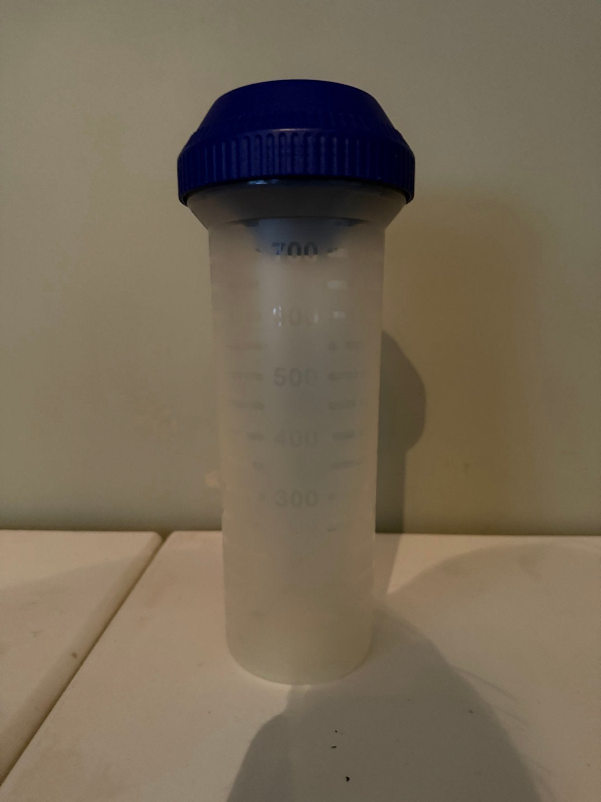 Tupperware shaker met maataanduiding, Blauw, Nieuw, Ophalen of Verzenden, Shaker