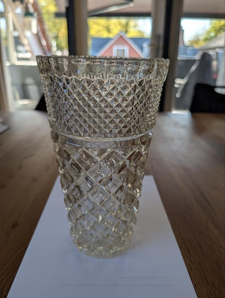 Vintage vaas met geometrisch design - jaren 60, Ophalen