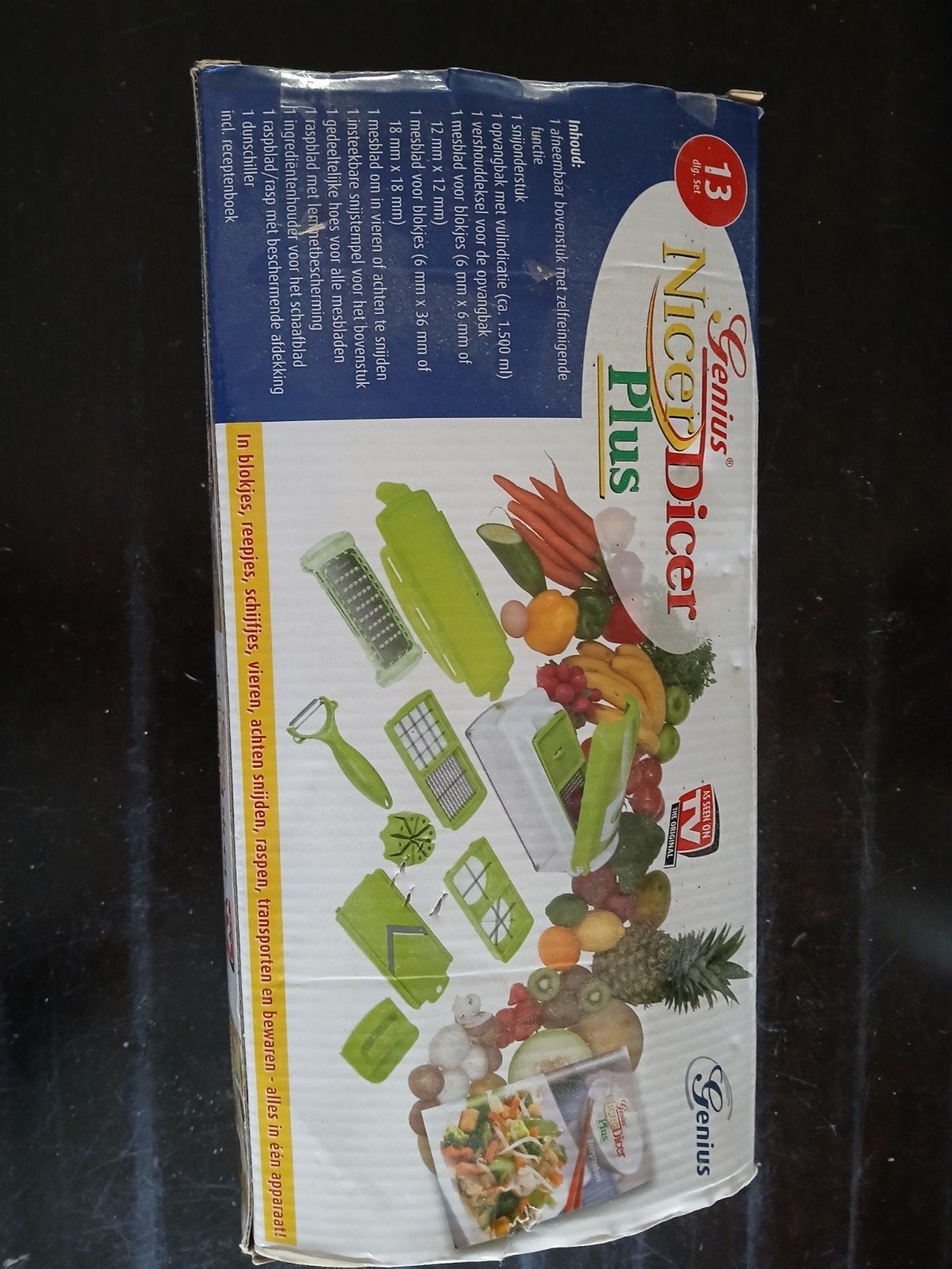 Nicer dicer onderdelen, Ophalen, Rvs of Chroom