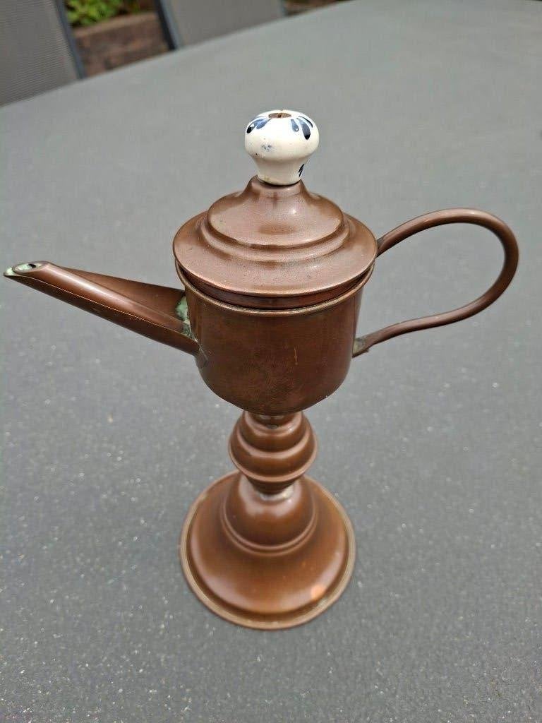 Vintage oliekannetje rood koper, Ophalen of Verzenden, Koper
