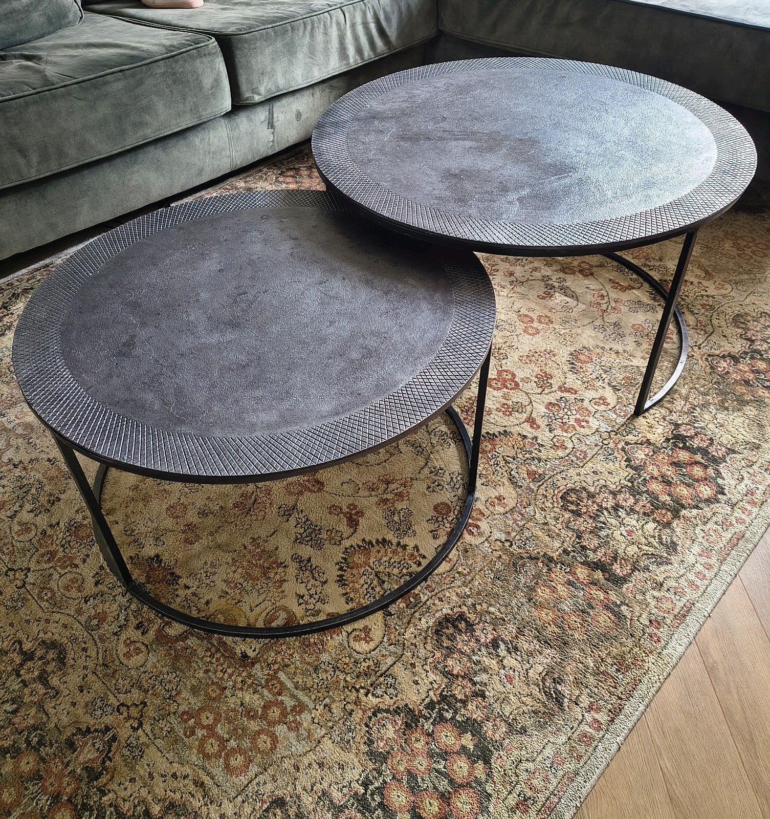 Metalen salontafels Pronto, Ophalen, Gebruikt, 50 tot 100 cm, Rond