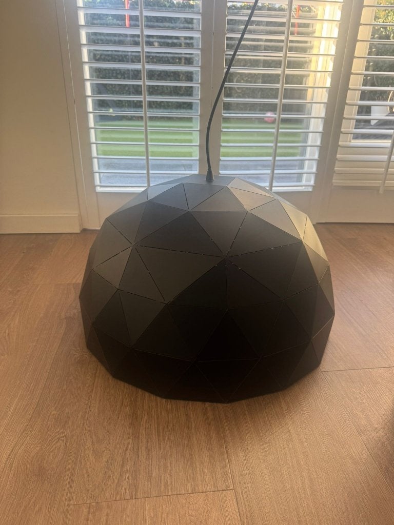 Hanglamp Atomic zwart met goud diameter 60 cm, Ophalen, Gebruikt, Metaal, Modern