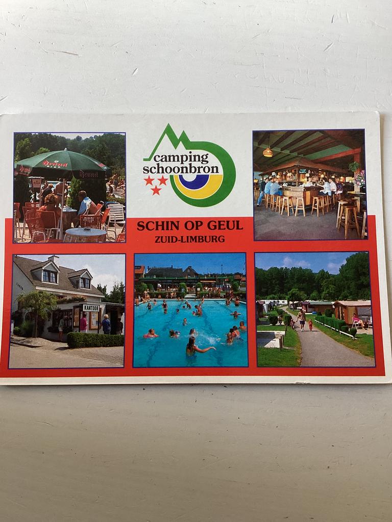 Ansichtkaart Camping Schoonbron Schin op Geul, Verzenden, 1960 tot 1980, Gelopen, Limburg