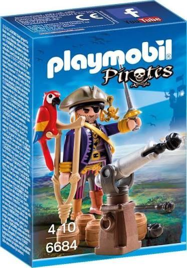 Playmobil 6684 Piraat met kanon - Inclusief doos, Kinderen en Baby's, Speelgoed | Playmobil, Ophalen of Verzenden
