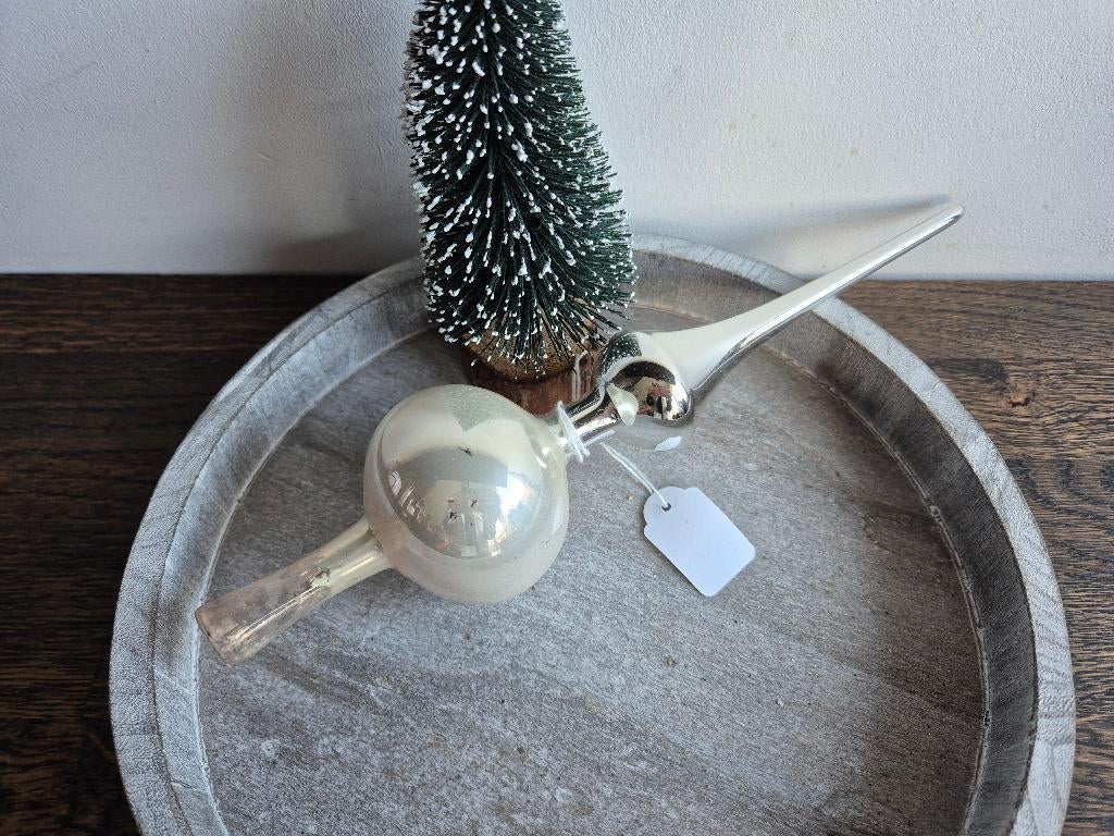 Vintage piek zilver / mat 10, Diversen, Kerst, Gebruikt, Ophalen of Verzenden