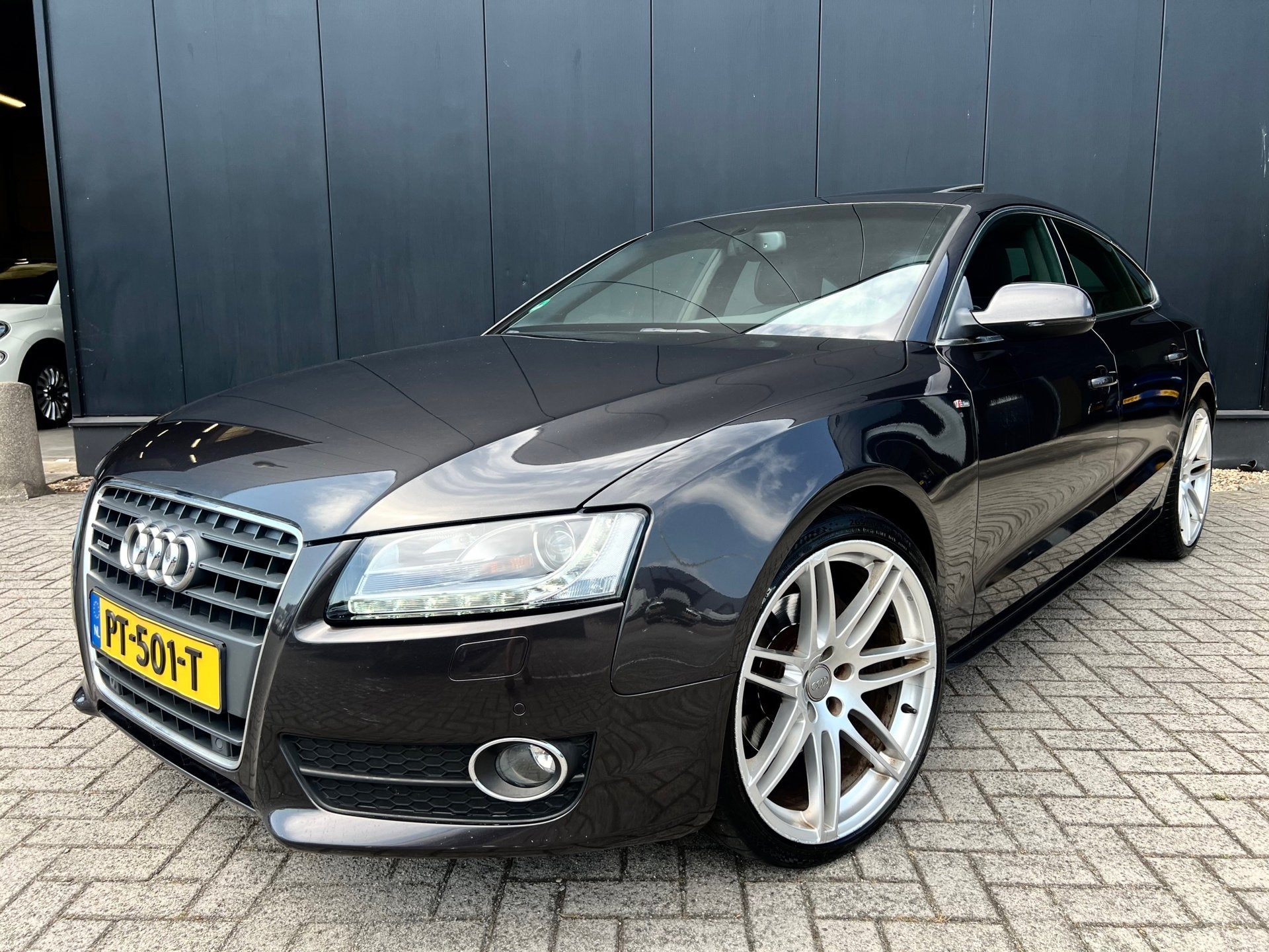 Audi A5 Sportback 3.2 FSI Quattro Aut/Leer/20'Lmv/Dakje/Vol!, Auto's, Audi, Automaat, Euro 5, Zwart, 4 stoelen