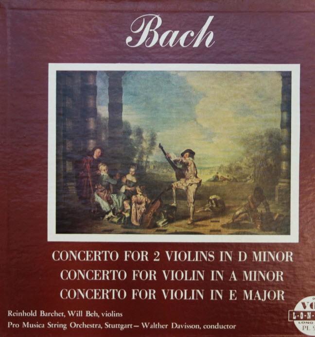Reinhold Barchet, Will Beh (violins) Bach Vioolconcerten LP, Ophalen, Gebruikt, Overige formaten, Overige typen