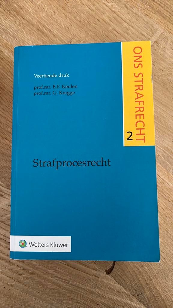 B.F. Keulen - Strafprocesrecht, Sociale wetenschap, Zo goed als nieuw, B.F. Keulen, Ophalen of Verzenden
