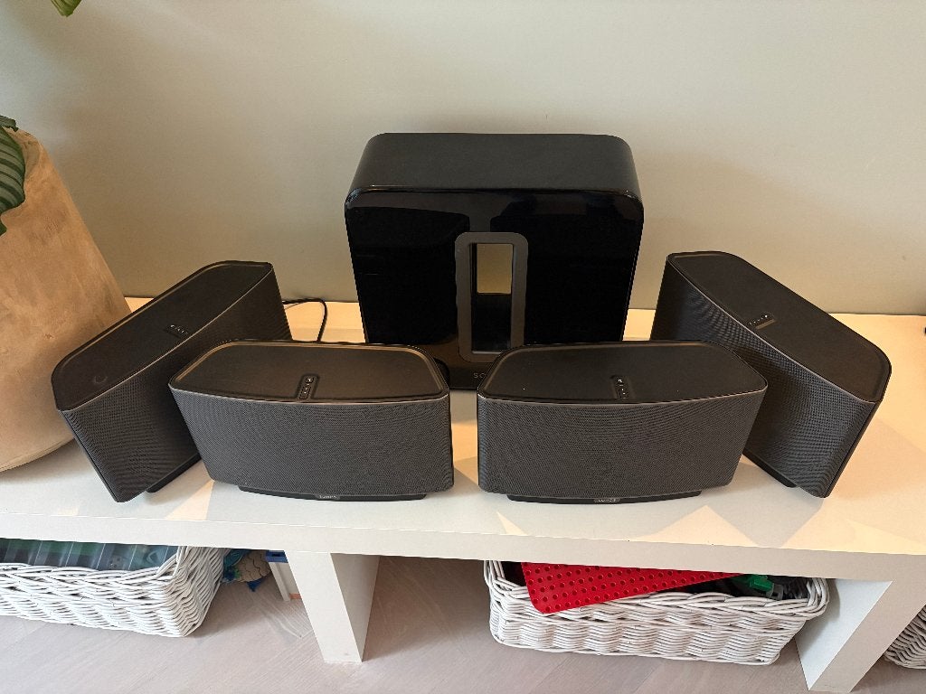 Sonos Play:5 (4x) + Sub, Ophalen, Gebruikt, Speakerset, WiFi