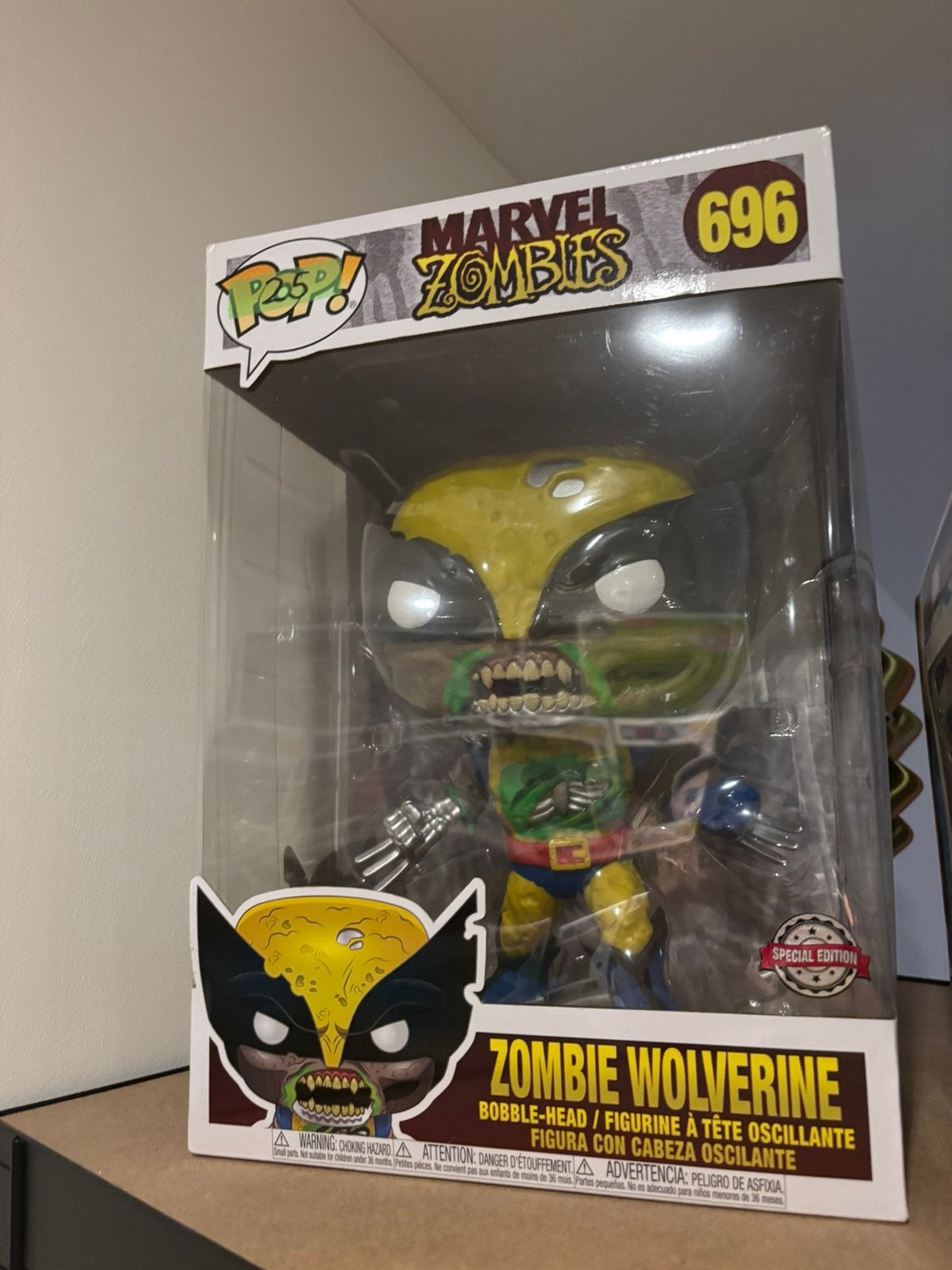 Funko Pop Zombie Wolverine 696 Jumbo, Ophalen, Zo goed als nieuw