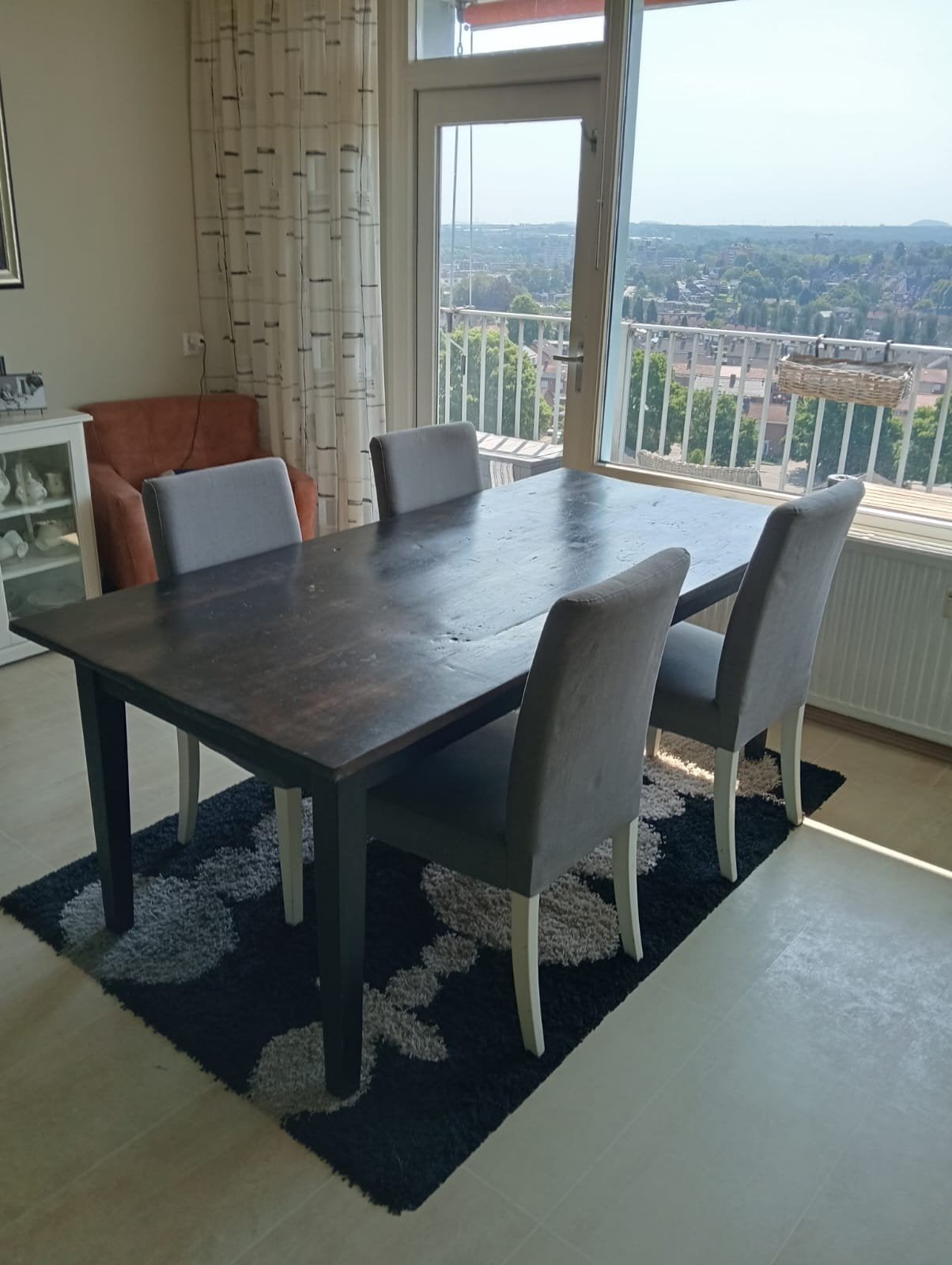 4 Eetkamerstoelen, Ophalen, Gebruikt, Rechthoekig, 50 tot 100 cm