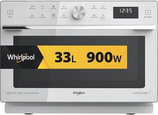 Whirlpool Supreme Chef Combinatiemagnetron MWSC 933 SW - Wit, Koningin Wilhelminaplein 14, 1062 HH Amsterdam, Nieuw, Ophalen of Verzenden