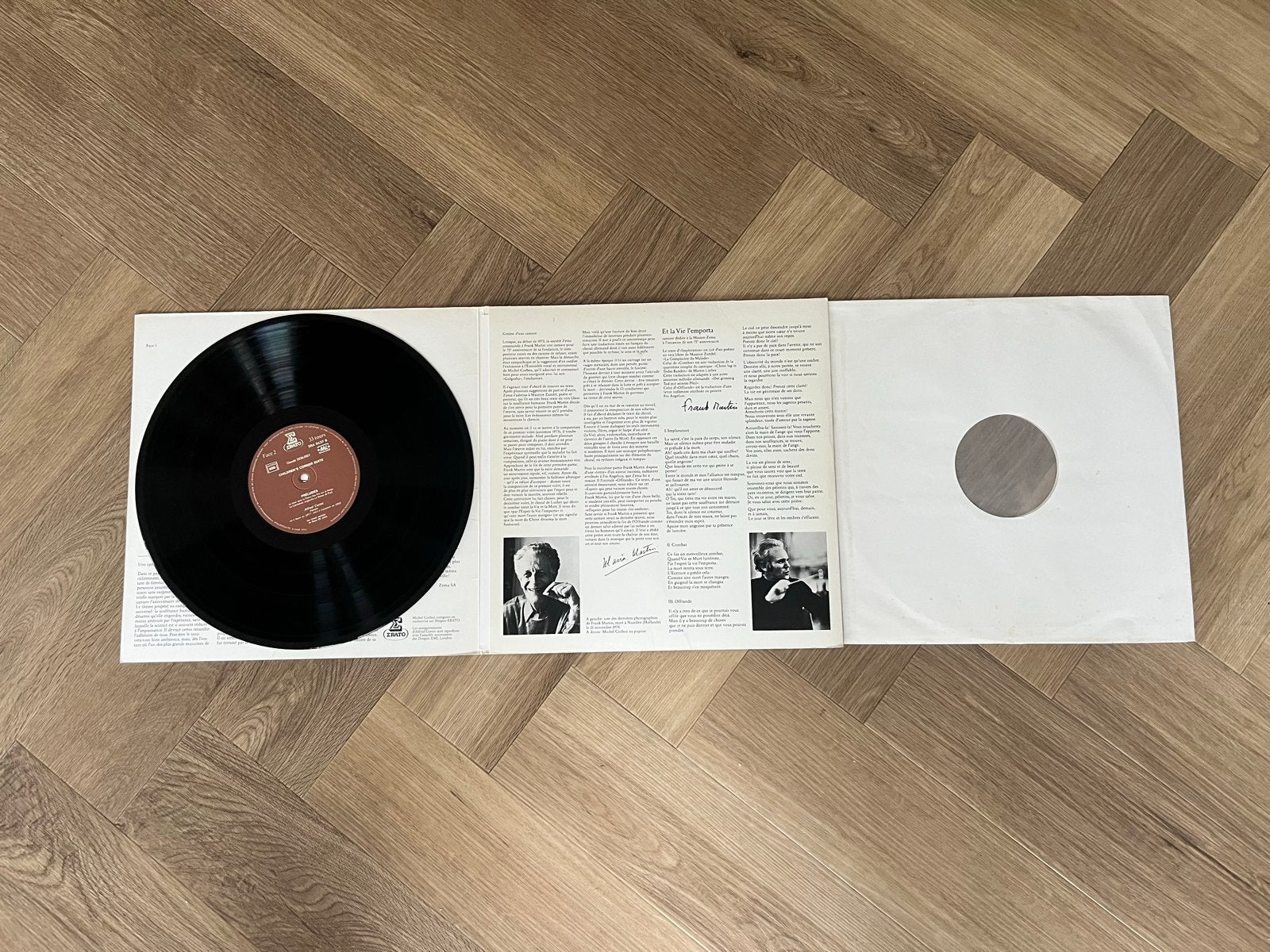Frans martin - et la vie l’emporta: LP met teksten en foto's, LP, Ophalen of Verzenden, Zo goed als nieuw, Inclusief boekje