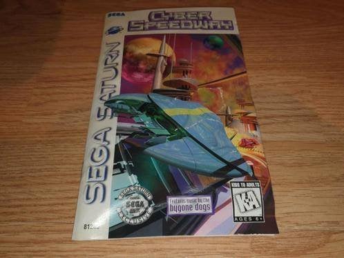 Cyber Speedway Manual Sega Saturn, Gebruikt, Verzenden, 1 speler, Racen en Vliegen