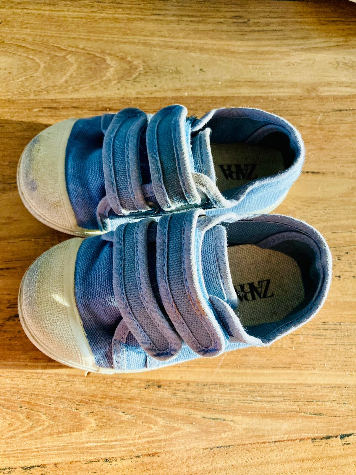 Canvas schoentje Zara blauw mt 20, Gebruikt, Schoenen, Ophalen of Verzenden, Jongen