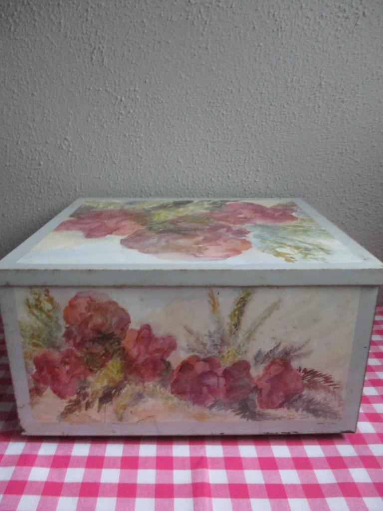 Grote Vintage Koektrommel Voorraadtrommel Retro, Ophalen of Verzenden, Huis en Inrichting