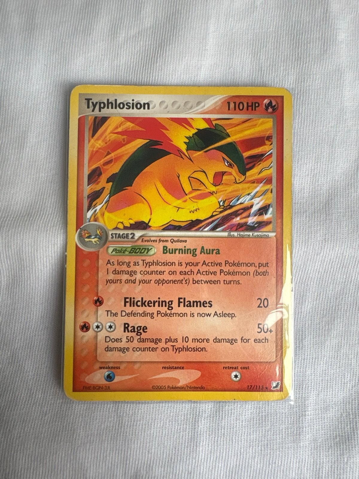 Pokémon Kaart: Typhlosion 17/113 (EX Dragon Frontiers), Hobby en Vrije tijd, Verzamelkaartspellen | Pokémon, Ophalen of Verzenden
