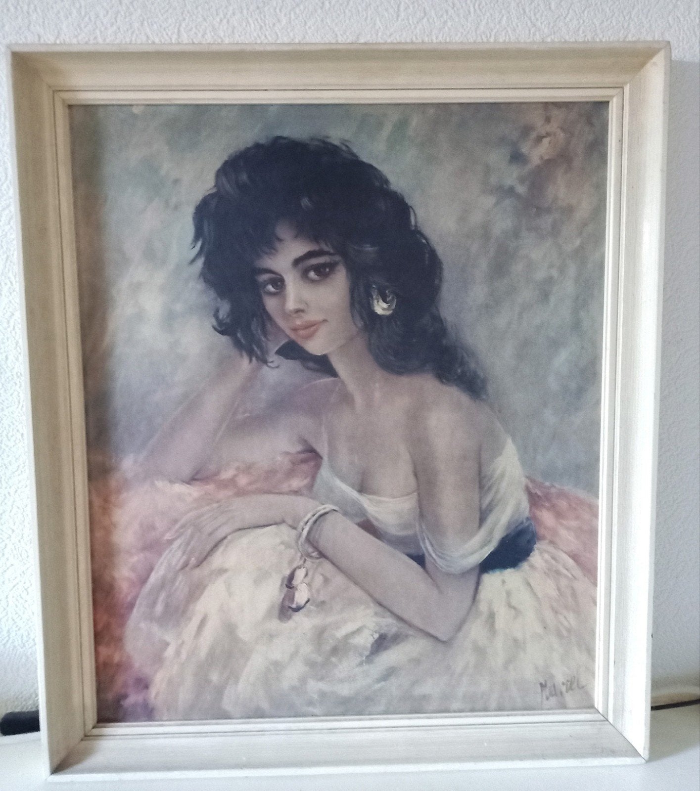 Schilderij van een zigeunervrouw in prachtige staat, Antiek en Kunst, Kunst | Schilderijen | Klassiek, Ophalen of Verzenden
