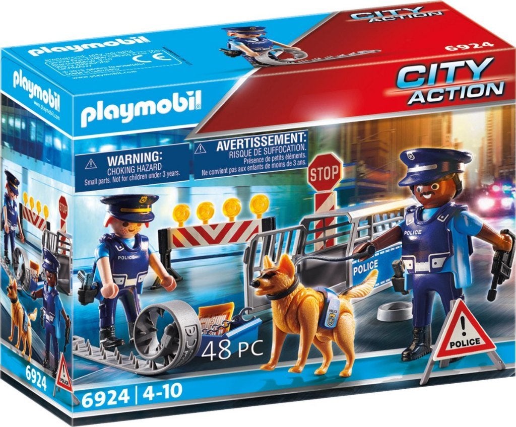 Playmobil: 6924 Politie Wegversperring, ., Nieuw, Ophalen of Verzenden, .