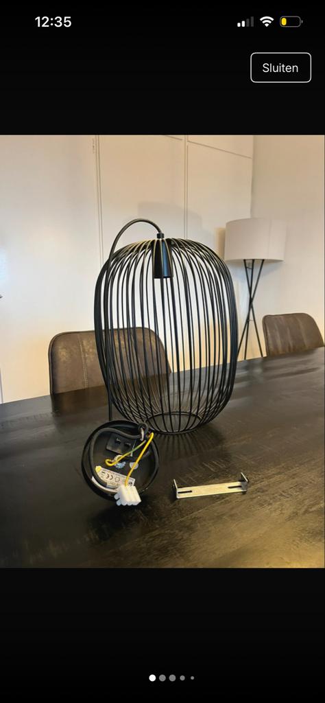 Plafond en hanglamp NIKKI Gamma - Zo goed als nieuw, Ophalen of Verzenden, Zo goed als nieuw, Metaal, Minder dan 50 cm