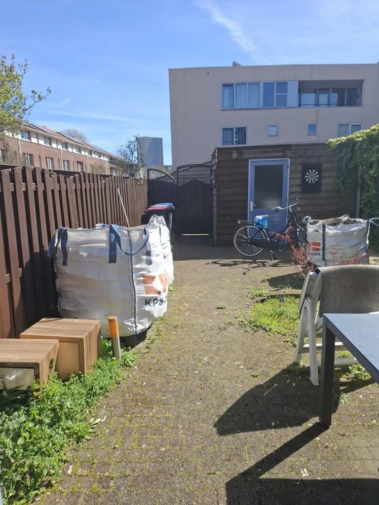 Tuin tegels gratis op te halen, Tuin en Terras, Ophalen, Gebruikt, Beton, Terrastegels