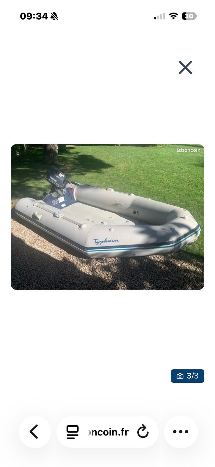 zeer nette Bombard Typhoon 305 Aero rubberboot., Ophalen of Verzenden, Zo goed als nieuw
