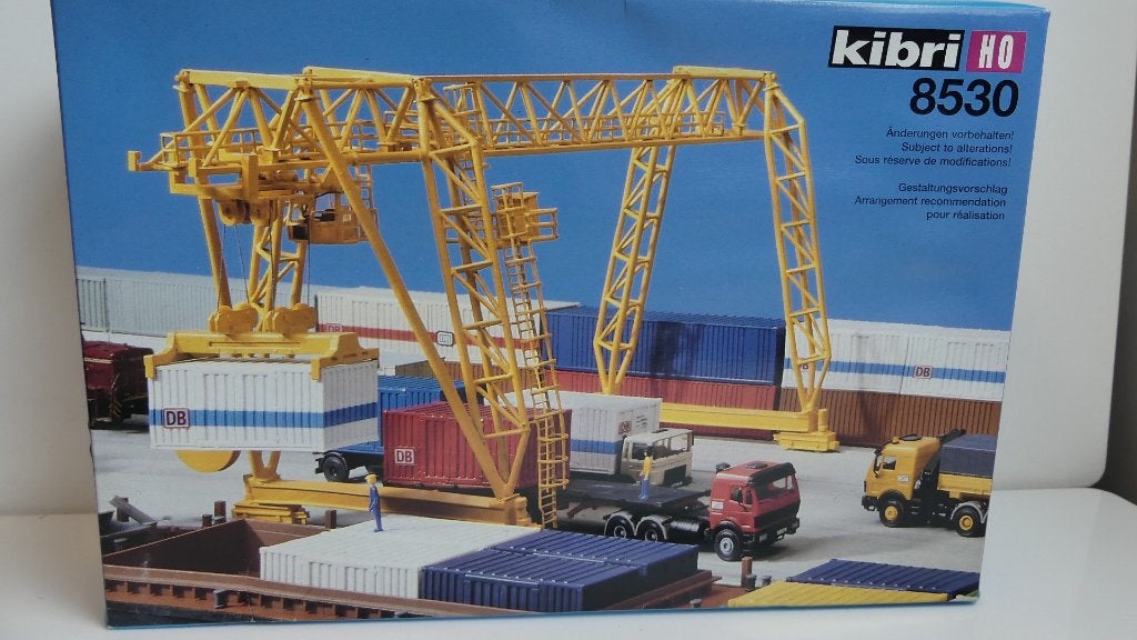 Bouwdoos H0: Kibri Container kraan ovp 8530, Overige merken, Brug, Tunnel of Gebouw, Nieuw, Ophalen of Verzenden