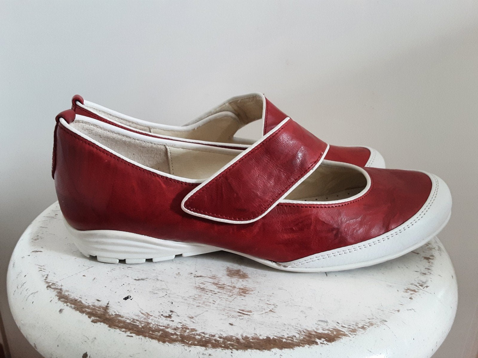 GABOR schoenen maat 4.5 (37.5)  rood, Gabor, Ophalen of Verzenden, Zo goed als nieuw, Rood