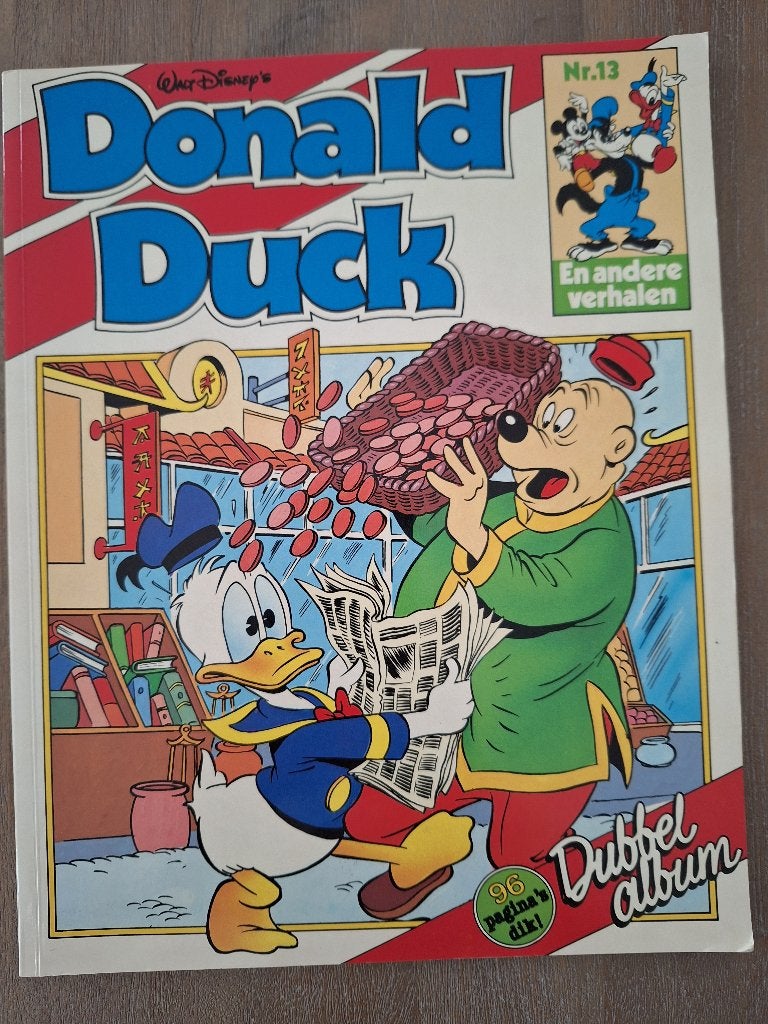 Donald Duck Dubbelalbum Nr. 13, 1987, Boeken, Ophalen of Verzenden, Zo goed als nieuw, Walt Disney, Eén stripboek