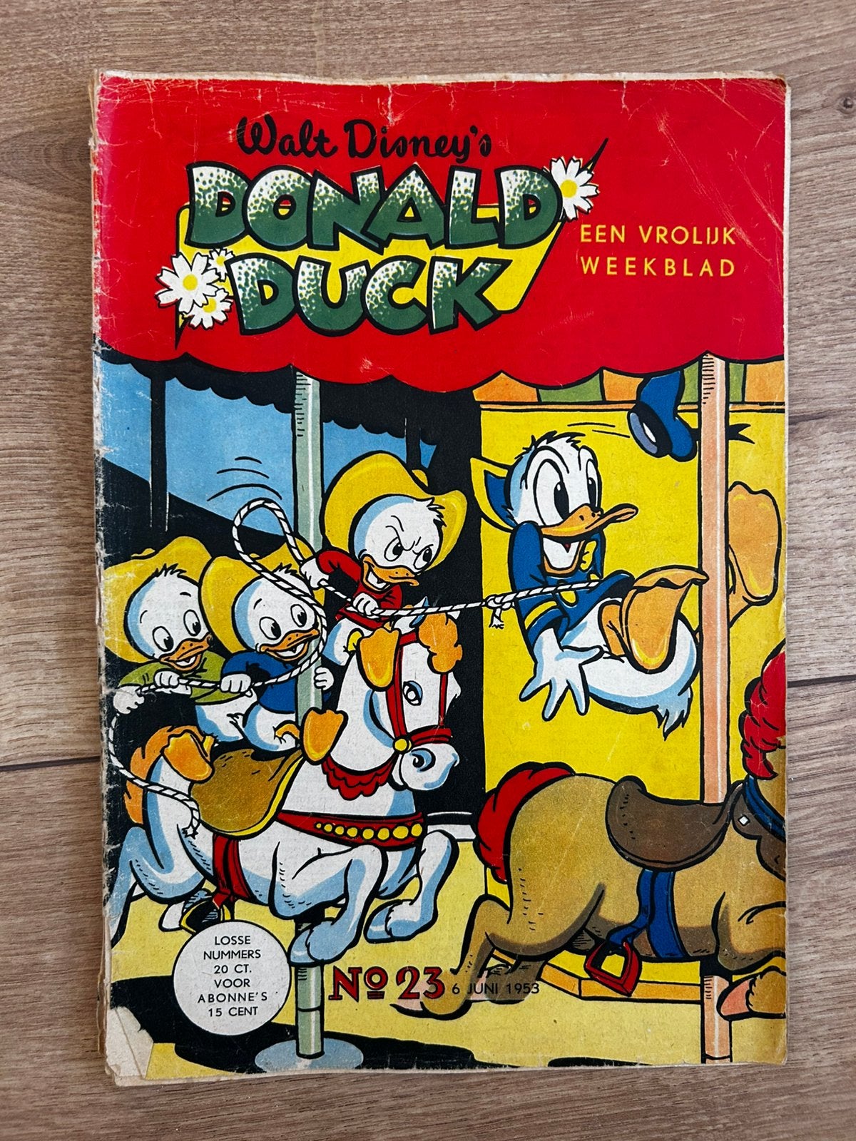 Donald Duck nr 25 uit 1953, Eén stripboek, Ophalen of Verzenden, Gelezen