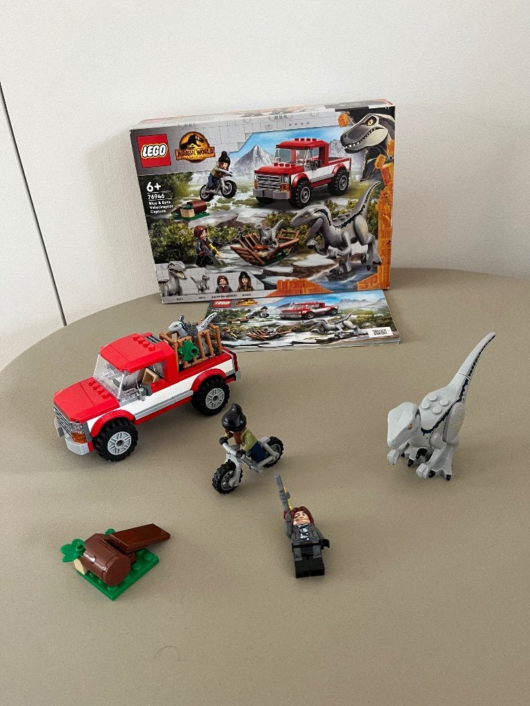 Lego Jurassic world 76946 Bleu & Bèta …..( gedemonteerd), Jurassic World, Lego, Ophalen of Verzenden, Complete set