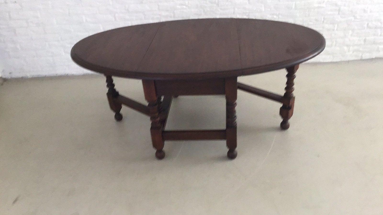 Gateleg tafel hangoortafel salontafel vintage, Ophalen, Gebruikt, Rechthoekig, 50 tot 100 cm